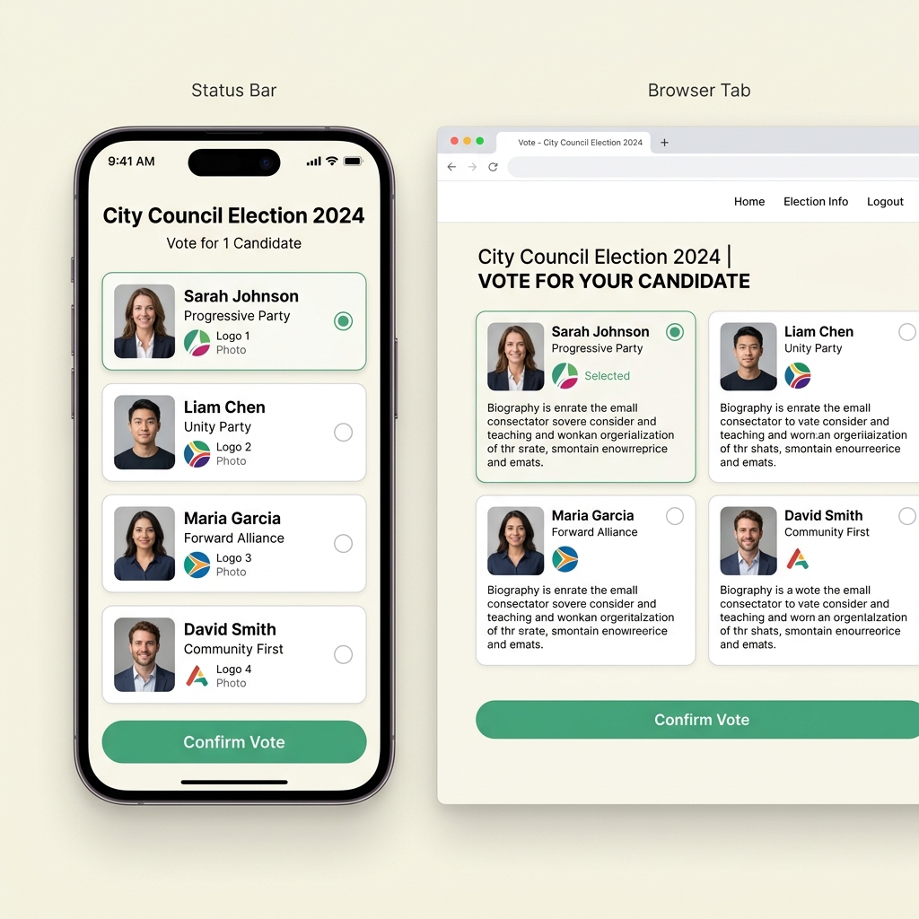 Digital Voting Interface